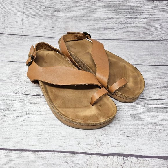 Soludos Womens Maya‎ Sandals Natural Leather Brown Size 10 - Picture 4 of 12